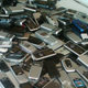 Confiscated cell phones at Broad River Correctional Institution, where the Federal Bureau of Prisons ran a cellphone-jamming experiment in partnership with state corrections officials last week, in 2010.
